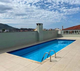 ÁREA DE LAZER NA COBERTURA COM VISTA PARA O MAR - 9