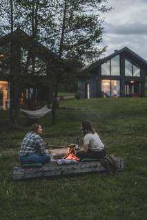 CHATY U HARREGO NAD STAWEM SPA sauna, balia, rowery, klimatyzacja, - 4