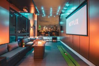 Dallas City View with Pool Table, Sauna, Darts, Golf, and Outdoor Movie Theater - 6