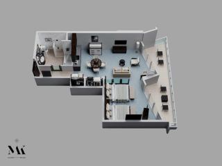 Fontainebleau 2Dbl Queen Bed City plus Ocean View - 1