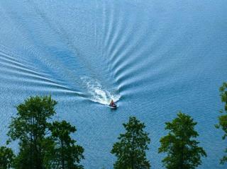 Charming Green Cabin with Dock, Kayaks, Round Lake Access, Minutes to Ludington - 4