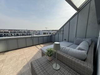 Penthouse above Fürth - 2 rooftop terraces - East & West - 4