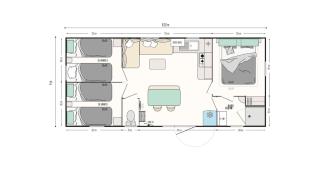 Camp Diekirch - Mobilehome Plus 6 pers - 1