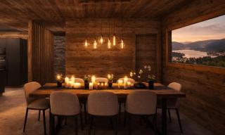 Chalet Panoramic Lodge, Spa avec vue lac et cinéma - 6