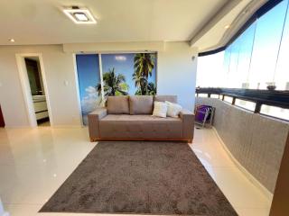 Vista Mar a 70m da Praia de Atalaia Varanda e Garagem by Apê - 6