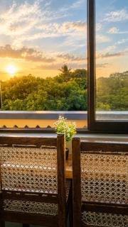 Peaceful Beach Studio 2 min Walk to beach Rooftop Sea view with AC - 7