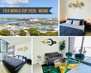 Miami•World Cup 2026•Rooftop Pool•BBQ•Gym•Parking - 0