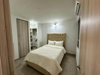 Amazing Apto cerca a la playa de 2 dormitorios ,WiFi,Parking,AC,Pool,Gym, Coworking Cartagena - 3