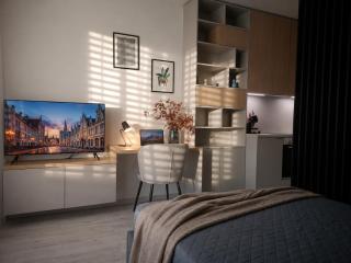 M&M1 studio apartment near center - free garage parking - AC - 8