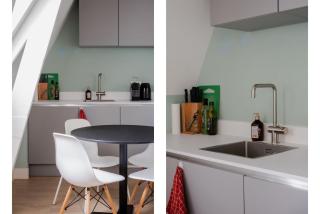 One Bedroom Apartment with Sloped Ceiling - 3