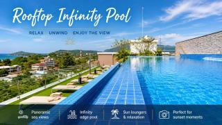 Sea View Condo 1 Bedroom and Sofa Bed Rooftop Pool in Rawai - 0