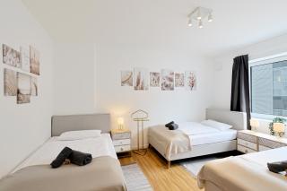 Master's Bridge - Stilvolles Apartment mit 110 qm und großem Balkon, ruhige Innenstadtlage in Deichnähe, 2 Stellplätze, 3 Schlafbereiche, 2 WCs - 7
