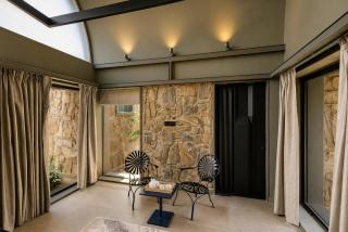 ELIVAAS Signature Stone Age Home Fernwood 6-BHK Stone-Clad Estate with Bamboo Cottages, Private Pool, Gazebo & Terrace Garden - 8