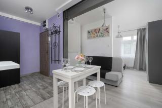 Lilac Studio with Bathtub in Wrocław Close to the Park by Noclegi Renters - 5