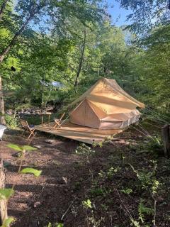 Private Luxury Glamping Tent with Delaware River Access Near Long Eddy, NY - 0