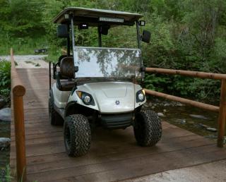 Romantic Riverside Glamping Tent with Private Golf Cart Near Long Eddy, New York - 2