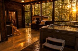Luxury Group Cabin with Hot Tub & Media Room in Broken Bow, OK - 8