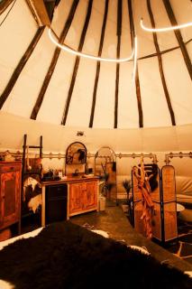 Cozy Glamping Tipi with Private Restroom Near Ruidoso in Nogal, New Mexico - 8
