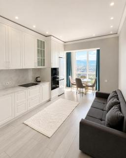 Видовая евродвушка на 19 этаже Comfort City Вид на горы - 5