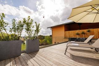 Penthouse Hügellandblick mit Whirlpool und 80 m2 Terrasse - 6