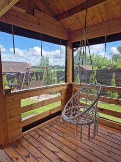 Siedlisko nr 5A nad jeziorem Skarlińskim, jezioro, mazury, domki letniskowe, bania - 9