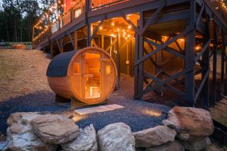 Luray Yurt - World's Largest Yurt - Sleeps 16, Hot Tub, Sauna, Pond - 6