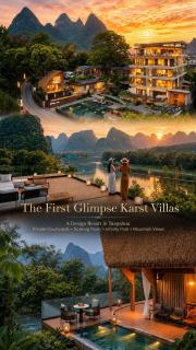 The First Glimpse Karst Villas - Where Mountain & Li River Views Capture Your Heart at First Glimpse - Neo-Chinese Courtyard Design & Personal Soaking Tubs - Infinity Pool & a Single Secluded Pool Suite - 0