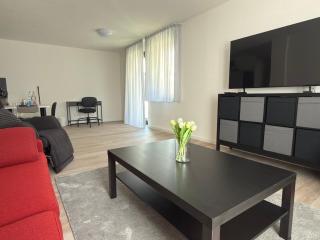 Aparthotel Neckartal - Premium Serviced Apartments mit je 1 oder 2 Doppelzimmern - Highspeed-WLAN, 55'' Smart-TV in jedem Zimmer, Vollküche, Klima, Parkplatz - 15 Min nach Stuttgart, Ludwigsburg & Waiblingen - die perfekte Basis für Business & Privat! - 6