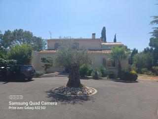 Magnifique villa avec piscine 10x5 m sur 1800m2 de terrain avec parking privatif cuisine recente equpee 3 chambres dont 2 parental au rdc avec wc separe pas de vis à vis terrain de petanque bbq climatisation jeux enfants - 9