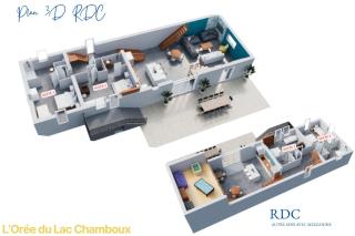 L'Orée du Lac Chamboux, SPA, Salle de jeux, Séjour 80 m2, A 2 pas du Lac - 8