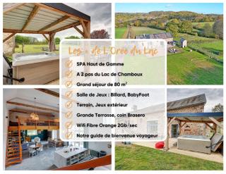 L'Orée du Lac Chamboux, SPA, Salle de jeux, Séjour 80 m2, A 2 pas du Lac - 6