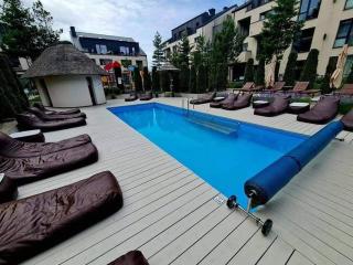 2 rooms apartment in Palanga Maluno Vilos in the first floor with heated pool and free parking - 0