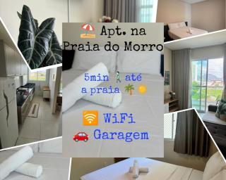 Apto 2 Quartos c Wi-Fi e Garagem - 5 Min da Praia - 9