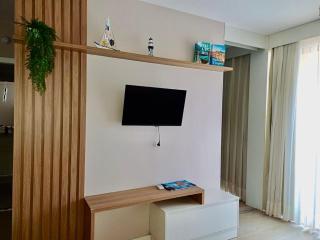 Apartamento em Resort Pé na areia, ao lado de Parque aquático - 7