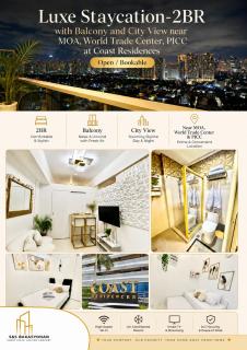 Luxe Staycation-2BR with Balcony and City View near MOA, World Trade Center, PICC at Coast Residences - 0