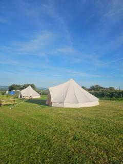 Summit Camping Kit Hill Rd Cornwall Panoramic Views Grass Pitch from 15pn or Bella Bell Tent 75pn - 6
