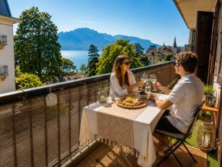 Montreux city center apartment 4rooms, lake view - 9