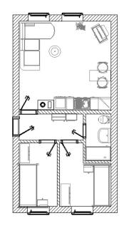 Möblierte Wohnung mit WLAN nähe Leuna und Leipzig für 2 Pers - 1