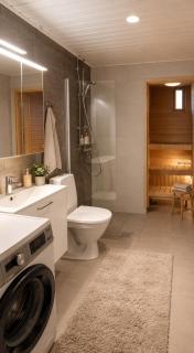 Taika Rovaniemi Apartment Central Sauna Balcony Free Parking Sleeps 5 - 7