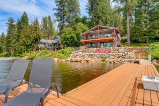 Private Dock, Deck & Yard: Luxe Sacheen Lake Home - 0