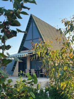 A-Frame chalet house at the Caspian Sea - 0