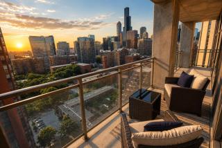 18th floor 2BR Grant Park Suite with Balcony, Gym - 7