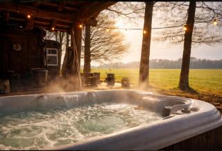 Autentieke pipowagen Bijzonder Buitenaf met jacuzzi en Finse sauna - 6