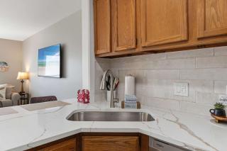 Newly Remodeled Studio with King Bed Queen Sleeper Sofa and Full Kitchen - Walk to the Beach With Beach Service Included - 1