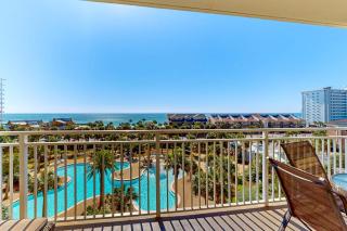 Sleek condo at Sterling Shores w shared pool gym theater & ocean views - 0