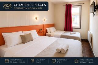 Appart'Hôtel Troyes Chambre lit triple - 5