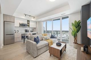 Sleek 2BR Condo with Balcony & Skyline Views - 8