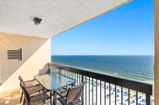 Gulf-front condo with balcony overlooking beach & water - hardwood floors - 0