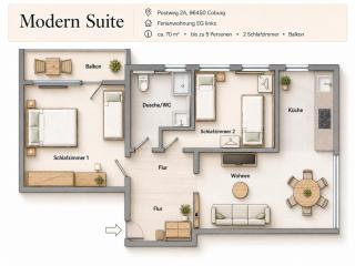 Ferienwohnung - Modern Suite - Ihr Zuhause auf Zeit! - 8