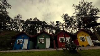 Chale Amarelo Aconchegante com lareira no bosque e estacionamento grátis - 9